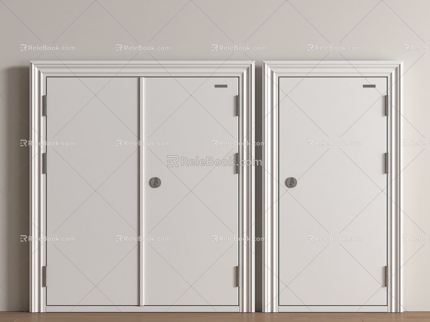 Distribution box door 3d model