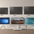Different Size TVs Including 60 65 70 Inch Wall Mounted And Stand Designs