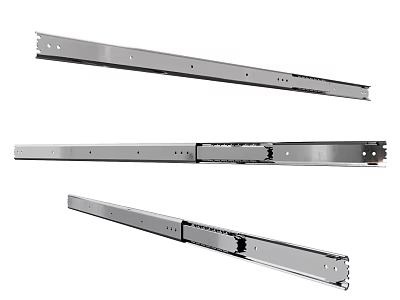 Metal Drawer Slides Product Display With Durable Design And Different Angles 3d model