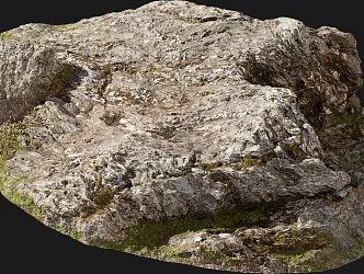 Stone Rock Cliff Ground Gravel Shale Boulders 3d model