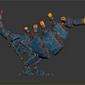 Industrial LOFT Machine Dinosaur Mechanical Dinosaur Mechanical Monster Machine Monster 3d model