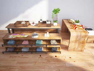 Modern shelf Nakajima 3d model