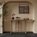New Chinese style bar case end view table 3d model