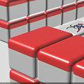 Mahjong Entertainment Setup Featuring Arranged Wind Dragon And Number Tile Suits 3d model