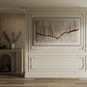 French decorative painting 3d model