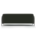 Dark Green Sofa With Colorful Cushions And Beige Blanket In Modern Interior