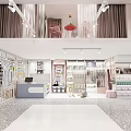 Stylish Maternity And Baby Store In Shopping Mall With Adorable Star Shaped Ceiling Lighting