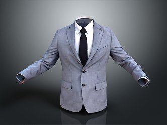 Modern Suit Dress Men's Suit 3d model