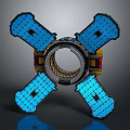 Modern Sci-Fi Equipment Sci-Fi Items Sci-Fi Components High-Tech Components 3d model