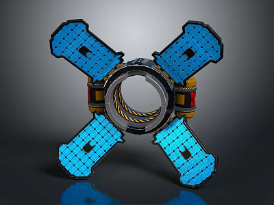 Modern Sci-Fi Equipment Sci-Fi Items Sci-Fi Components High-Tech Components 3d model