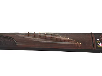 PBR Guqin Guzheng Chinese Classical Traditional Plucked Musical Instrument Ancient Guqin Guzheng 3d model