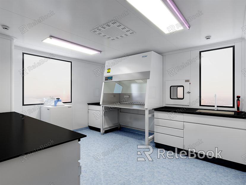 Pathogenic source of modern laboratory microbiology room model