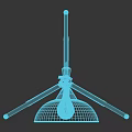 Modern Floor Lamp With Metal Tripod Base And Silver Adjustable Lampshade