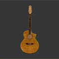 Natural Wood Acoustic Guitar with Classic Design for Daily Life Supplies