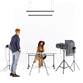 Modern photographic equipment studio 3d model