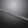 Sturdy Industrial Metal Scaffolding Equipment with Long Frame and Platform Rails