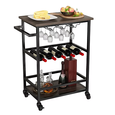 Nordic Wine Rack Ornaments Combination 3d model Nordic Wine Rack Ornaments Combination 3d model