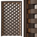 Leather Hardpack Background Wall 3d model