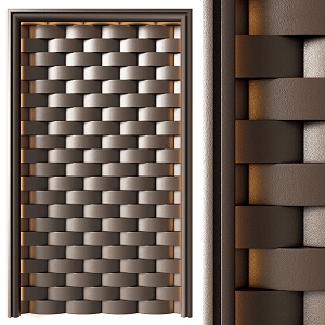 Leather Hardpack Background Wall 3d model