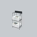 Metal Display Rack with Multiple Layers for Organizing Magazines and Brochures Sturdy Structure