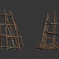 Rustic Handmade Wooden Furniture Racks Crafted With Sticks In Multiple Designs