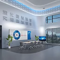 Modern Control Room Interior With Large Digital Screens Control Consoles And Staff