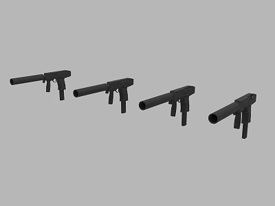 modern submachine gun steyr submachine gun 3d model