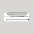 Sleek Wall Mounted Air Conditioner Fan For Modern Home Cooling And Ventilation