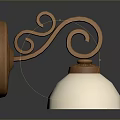 Decorative Lighting Combinations With Brown Patterned Shades White Lamps And Curved Accents