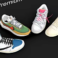 Nike x Jordan Premium Collection Featured Stylish Sneakers Display Showcase