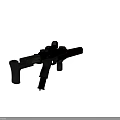 Modern Tactical Rifle With Gold And Black Finish Scope Attachment And Sleek Design