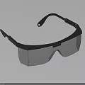 Black Frame Safety Goggles With Clear Protective Lenses And Modern Design
