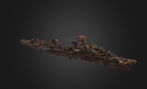 modern warship destroyer weapon ship cruiser ship 3d model