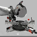 Industrial Miter Saw Featuring High Precision Cutting Adjustable Workbench And Safety Guard