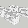 Classroom Interior Design With Lab Tables Storage Cabinets And Shelves