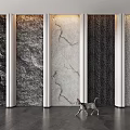 Stone stone background wall 3d model