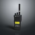 Black Handheld Weapon Communication Radio Motorola with Antenna Display and Buttons