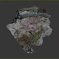 Colorful Natural Rock Formation With Layered Structure For Garden Landscape Design