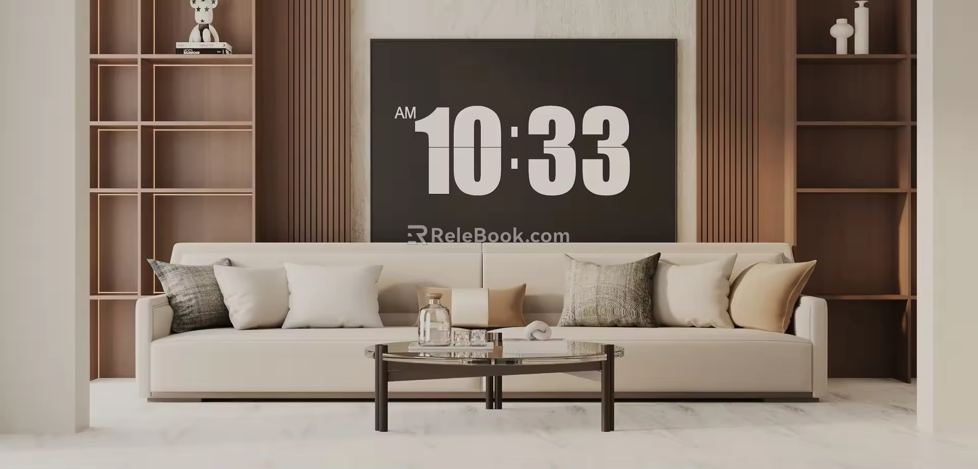Three-seat sofa 3d model