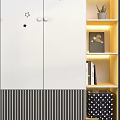 Modern Wardrobe Rack Lamp Book Rabbit Box 3d model