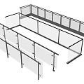 Modern Glass Railings With Metal Frame For Balcony And Staircase Design
