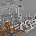 Industrial Equipment Components Including Metal Pipes Fittings And Mechanical Parts