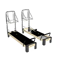 Two Professional Pilates Reformer Machines For Home Gym And Studio Fitness Training