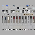 Modern Switch Socket Elevator Button 3d model