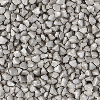 modern gardening sketch stone gravel cobble embankment 3d model