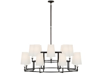 Living room chandelier modern chandelier retro chandelier bedroom chandelier 3d model