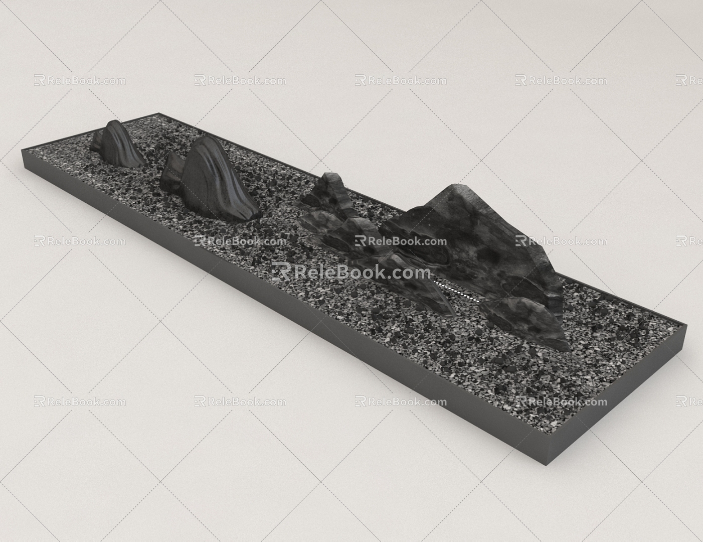 landscape stone 3d model