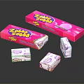 Zebra Zebra Bubble Gum With Pink Packaging And Small Packs Design