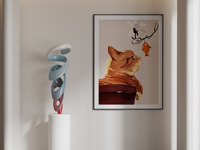 Modern Decorative Painting Hanging Painting 3d model