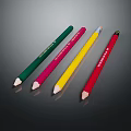 Vibrant Colored Pencils In Assorted Bright Shades Arranged For Art